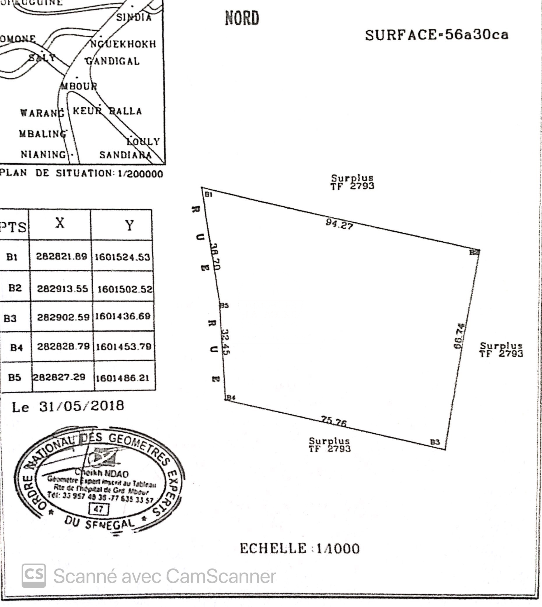 Agence Immobilière Saly Sénégal - T2824 - Terrain à SINTHIANE - T2824 terrain à vendre sinthiane senegal