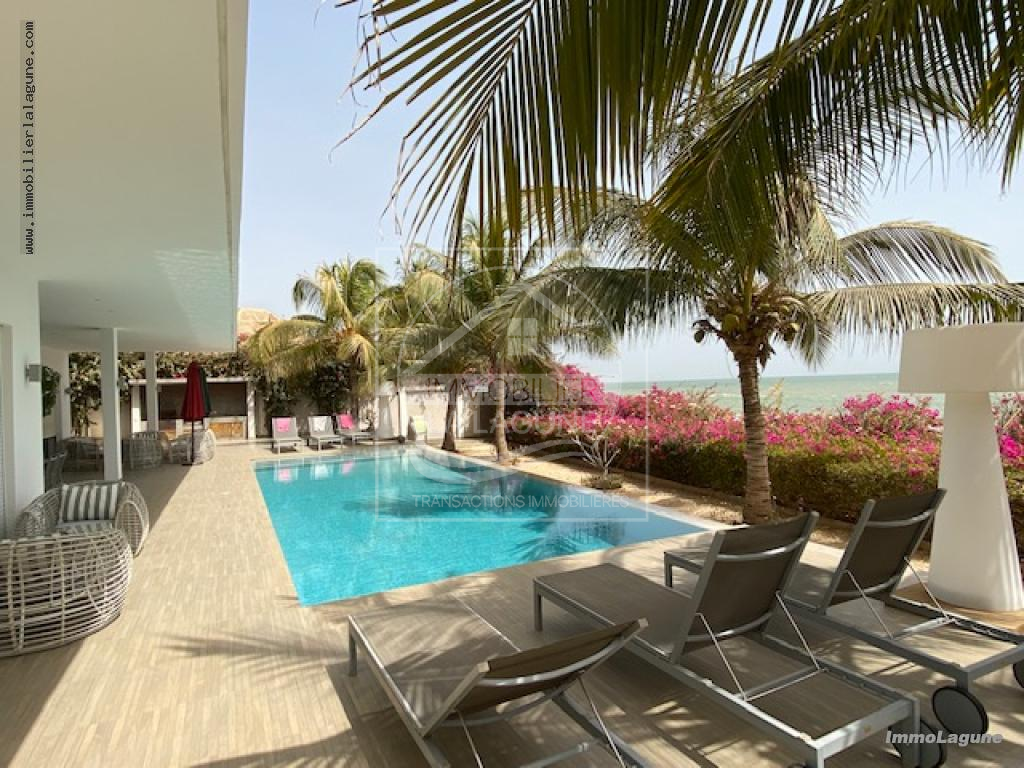 Agence Immobilière Saly Sénégal - V2941 - Villa à NGAPAROU - V2941 villa a vendre ngaparou senegal bord de mer