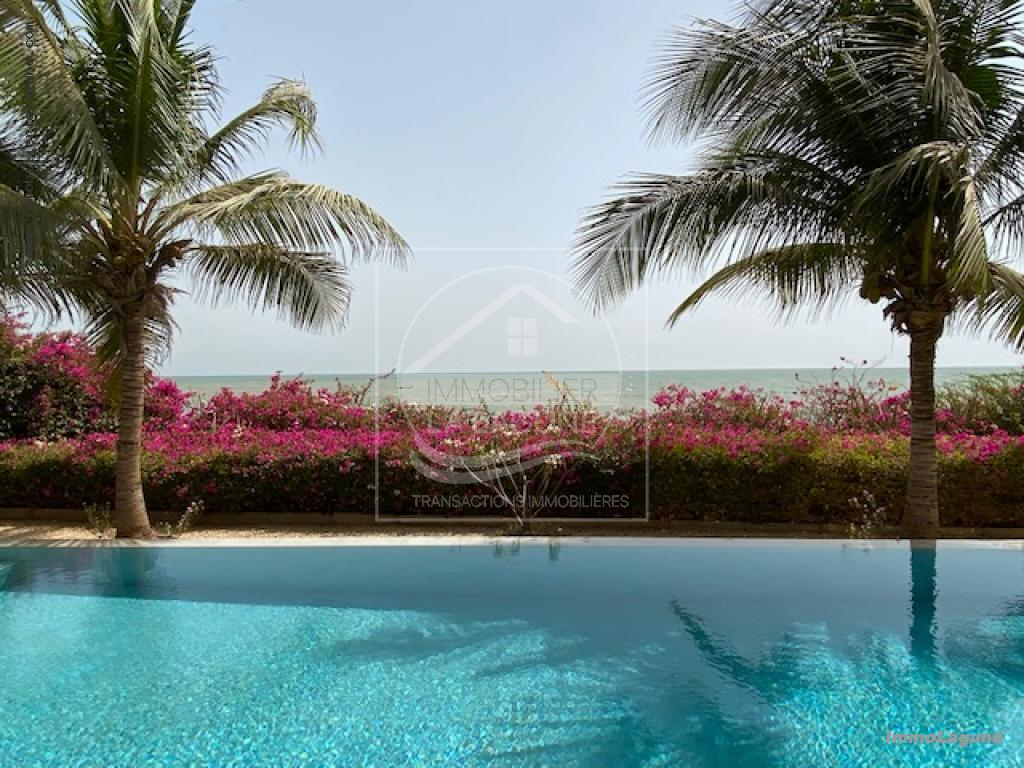 Agence Immobilière Saly Sénégal - V2941 - Villa à NGAPAROU - V2941 villa a vendre ngaparou senegal bord de mer