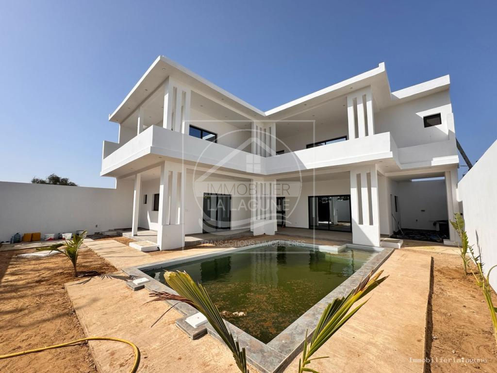 Agence Immobilière Saly Sénégal - V3129 - Villa à SOMONE - V3129 villa a vendre lagune somone senegal
