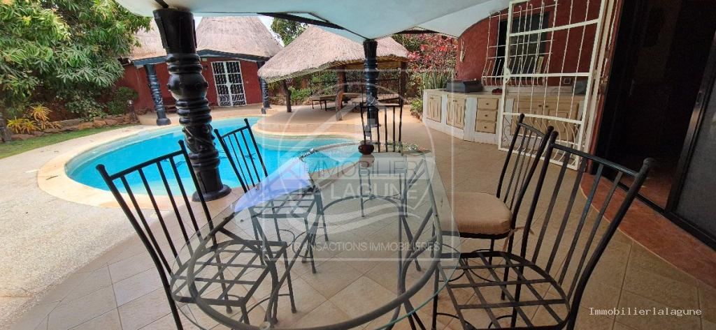 Agence Immobilière Saly Sénégal - V3347 - Villa à SOMONE - Terrasse 2 de la Villa avec vue sur la lagune de Somone à vendre, Petite Côte Sénégal — Agence Immobilier La Lagune