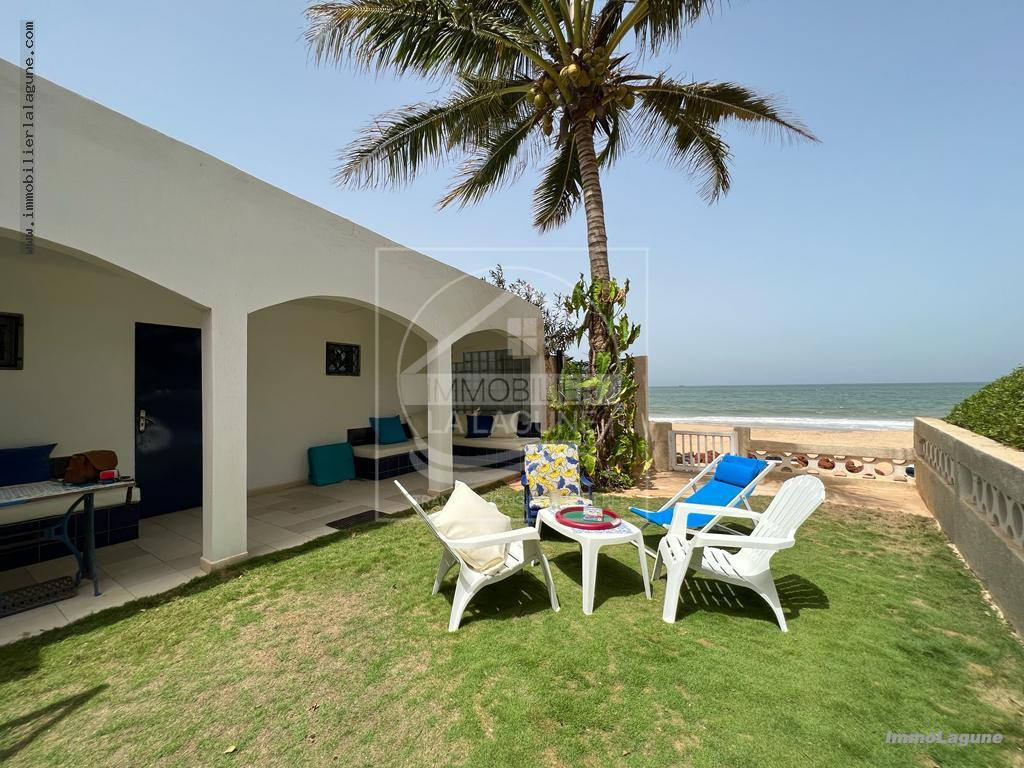 Agence Immobilière Saly Sénégal - V2962 - Villa à NDAYANE - V2962 maison bord de mer à vendre à ndayane senegal