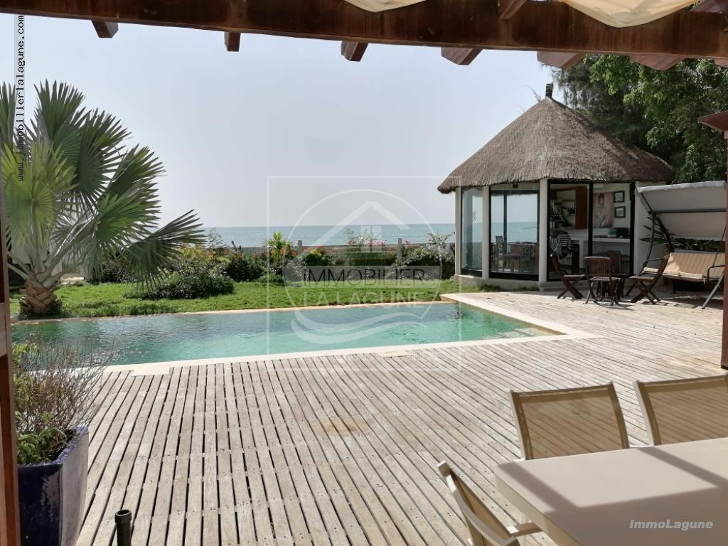 Agence Immobilière Saly Sénégal - V2949 - Villa à NGAPAROU - V2949 villa a vendre bord de mer ngaparou senegal