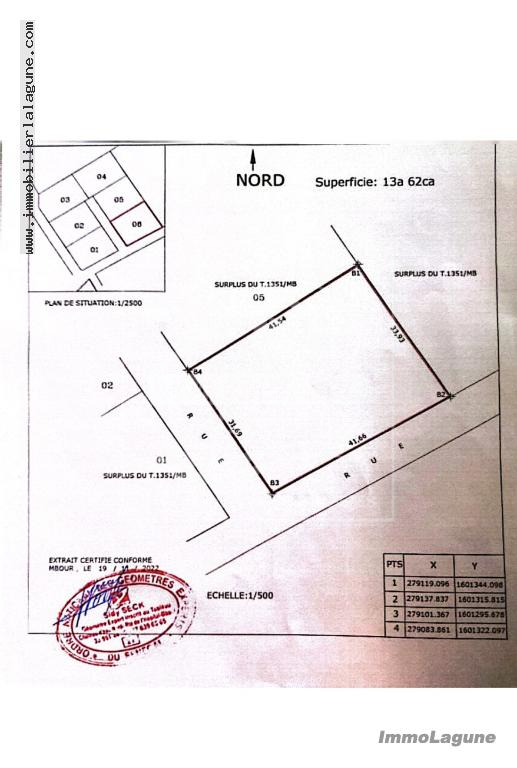 Agence Immobilière Saly Sénégal - T3041 - Terrain à NGAPAROU - T3041 terrain a vendre ngaparou senegal